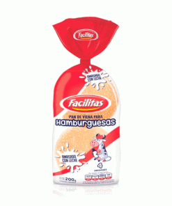 PAN HAMBURGUESA FACILITAS 200gr x4.