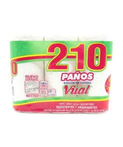 ROLLO COCINA x3 VUAL 210PAÑOS.