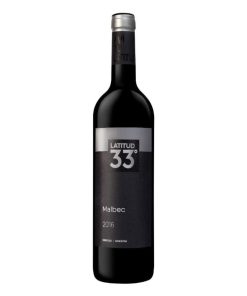 VINO TINTO LATITUD 33 MALBEC 750cc.