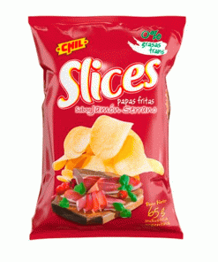 PAPAS FRITAS SLICES JAMON x 65rs
