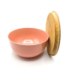 BOWL 15CM CON TAPA DE MADERA xU