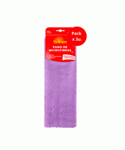 PAÑO DE MICROFIBRA 25X25CM BRILHEX  x3U