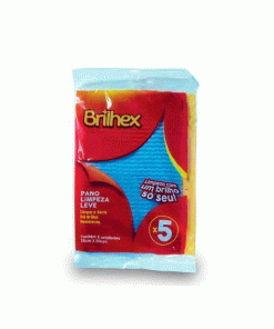 PAÑO PARA LIMPIEZA 28X50CM BRILHEX  x5U
