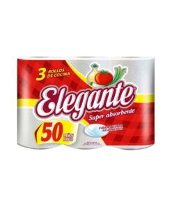 ROLLO DE COCINA- ELEGANTE 50P x3